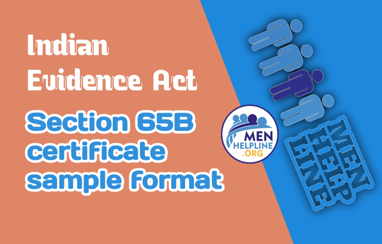65 B Certificate Format - Indian Evidence Act